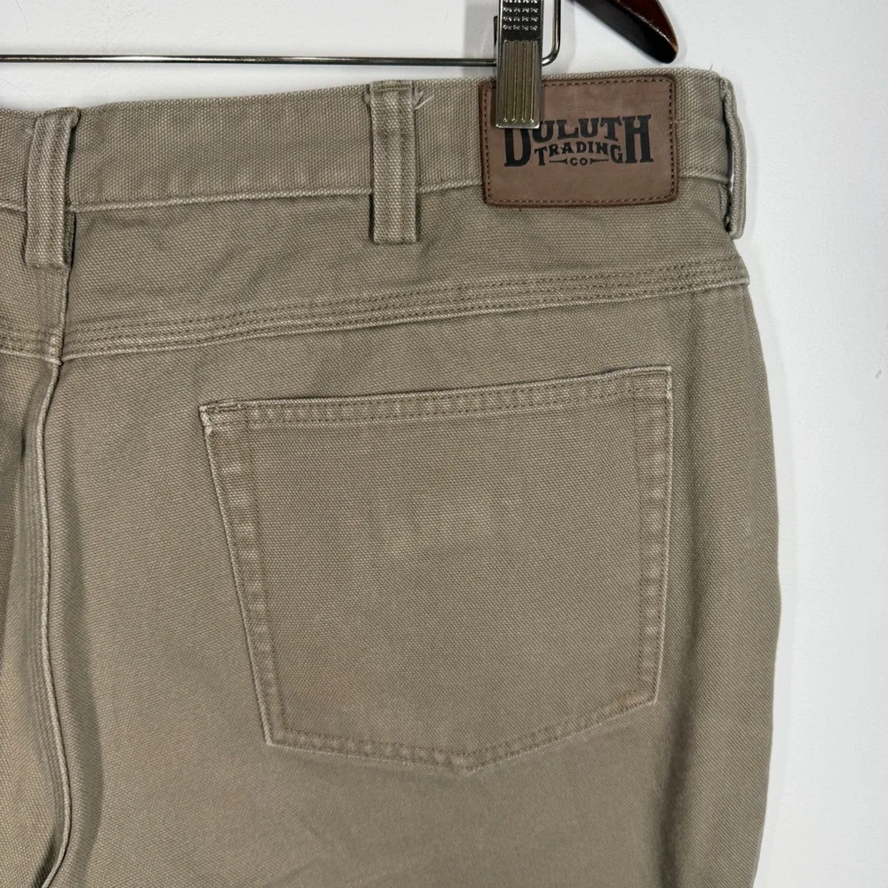 Duluth Trading Men's Tan Jeans Size 40x30 100% Cotton Pants